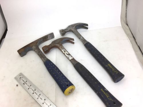 ESTWING HAMMER BUNDLE, MASONRY, Brick, + Two Clawhammers, NO RESERVE!