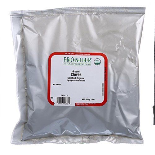 Frontier Herb Organic Bulk Ground Clove Powder, 16 Ounce -- 3 per case