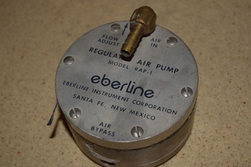 EBERLINE INSTRUMENT CORP REGULATED AIR PUMP MODEL RAP-1 (BB)