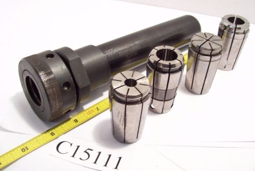 Kennametal tg100 collet extension 1-1/2&#034; dia shank (4) tg 100 collets lot c15111 for sale