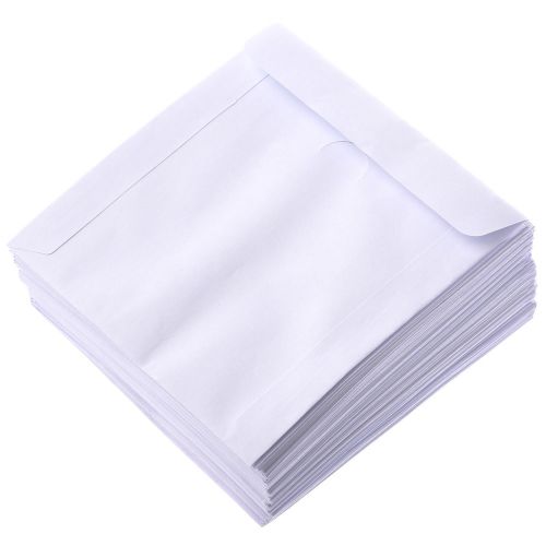100 group paper cd/dvd sleeves cover casewith window &amp; flap ed for sale