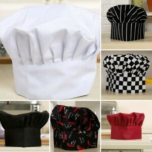 Adjustable Chef Hat Elastic Bakers Kitchen Cook Restaurant Catering Soft Cap