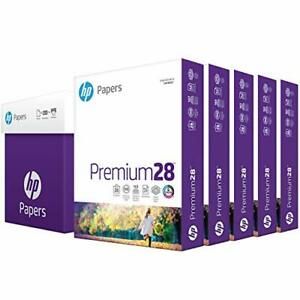 HP Printer Paper |8.5x11 Paper | Premium 28 lb | 5 Ream Case – 2500 Sheets | ...
