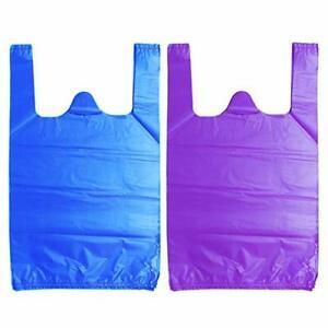 T Shirt Bags LazyMe Bolsas De Plastico Para Negocio 12 x 20 Inches Grocery Pl...
