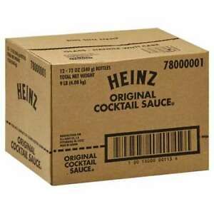 HEINZ 10013000001134 Heinz Seafood Cocktail Sauce 12 oz. Bottle, PK12