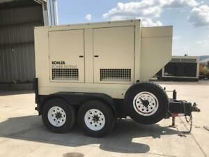 __63 KVA Kohler Portable Generator Set, Sound Attenuated, Base Fuel Tank, Sel...