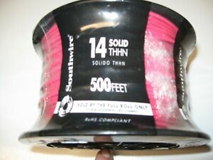 Southwire Solid CU THHN Wire 500 ft. 14 Red