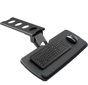 HUANUO Keyboard Tray Under Desk,360 Adjustable Ergonomic Sliding Keyboard