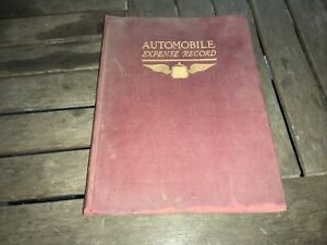 Vintage Automobile Expense Record Book