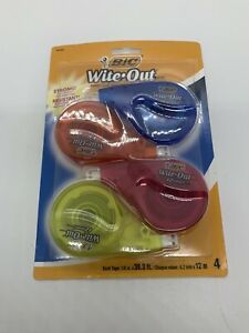 BIC Wite Out Brand EZ Correct Correction Tape 4 Pack