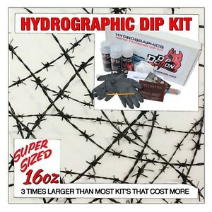 Hydrographic dip kit Mini Barbwire Fence hydro dip dipping 16oz