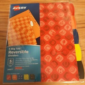 Avery 5 Big Tab Reversible Dividers