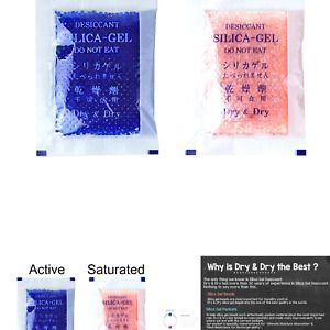 Dry &amp; Dry 10 Gram [50 Packs] Premium Silica Gel Blue Indicating(Blue to Pink)...