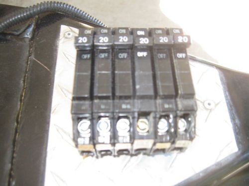 GE THQP120- 20 Amp 120 Volt Breakers(lot of 6) Price Reduced !!