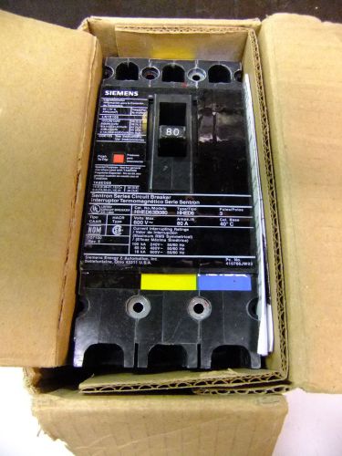 ED63B080L Siemens Molded Case Circuit Breaker 3 Pole 80 Amp 600V