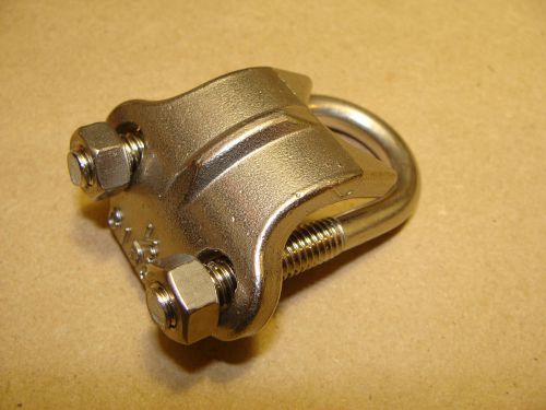 GIBSON 1050 1/2&#034; 316 STAINLESS STEEL U-BOLT W/ SADDLE RIGHT ANGLE CONDUIT CLAMP