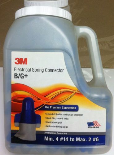 Jug Of 250 3M B/G+ 3M Scotchlok® Performance Plus Blue/Gray Wire-Nut, 14-6 AWG