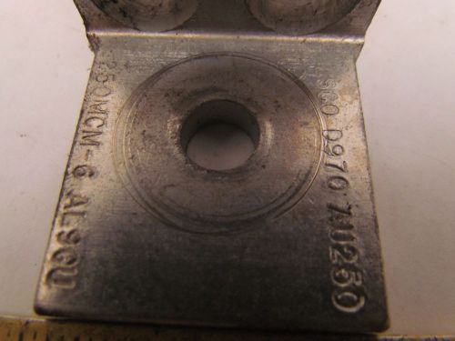 Ilsco d970au250 1 hole 2 lug aluminum lug with 5/8&#034; set screw for sale