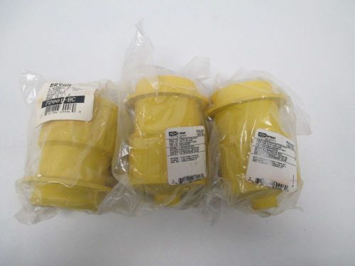 LOT 3 NEW BRYANT 72001-BC PROTECTIVE BOOT FOR 20A 30A YELLOW NEOPRENE D328421