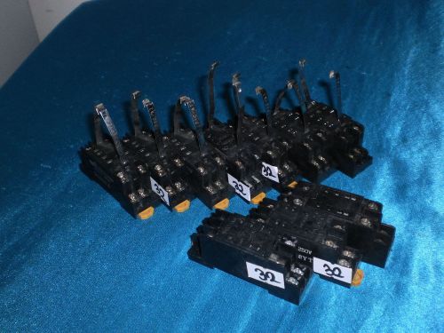 Lot 14pcs. omron pyf08a relay socket for sale