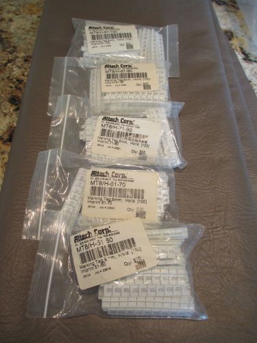 Altech connectwell  mt8/h51-100  marking tags (2500 in total )  din rail new for sale