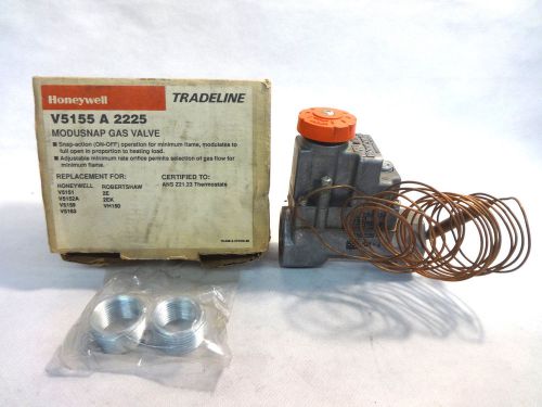 NEW HONEYWELL V5155A 2225 1&#034; MODUSNAP GAS VALVE NO INSTRUCTIONS