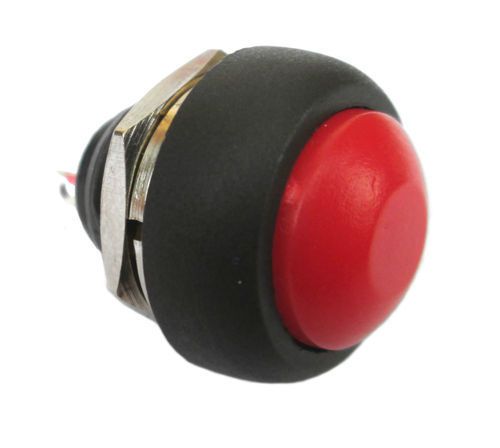 New Red OFF (ON) Momentary Anti-Vandal Push Button Switch