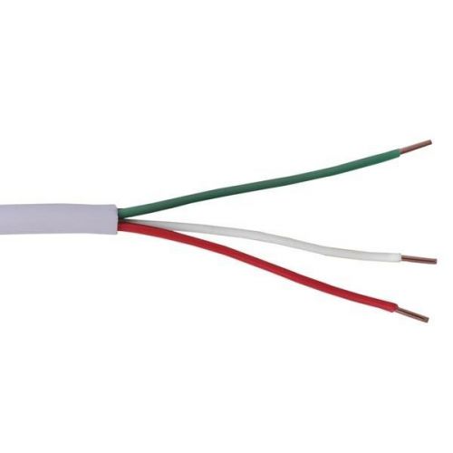 Eagle 500&#039; ft 18 awg ga 3 conductor cable solid copper wire white jacket thermos for sale