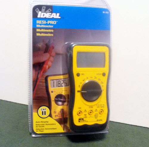 Ideal 61-312 resi pro ac dc multimeter new for sale