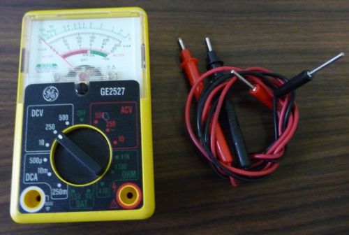 GE 2527 Analog AC DC Battery Multimeter 50952