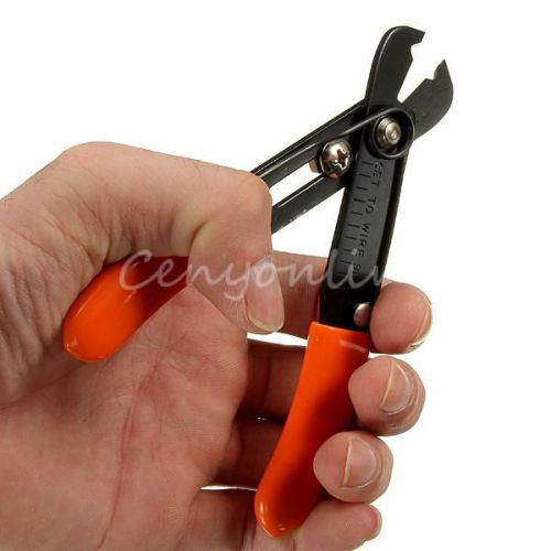 Adjustable fiber-optic wire strippers cutters 5 inch new #24 to #10 gauge wire for sale