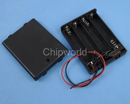 4XAAA 4xAAA 6V Battery Holder Box Case Wire Omniseal with Shield new