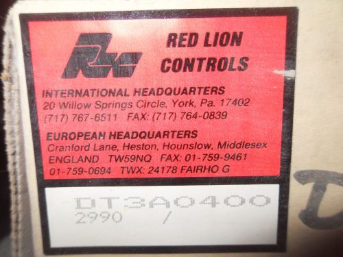 (Q12) 1 NIB RED LION DT3A0400 RATE INDICATOR MODULE