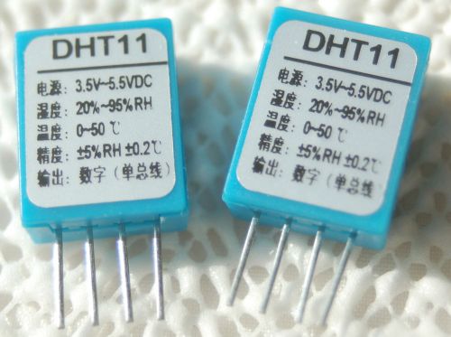 2x DHT11 Temperature and Humidity Sensors lab calibrated, accurate and stable