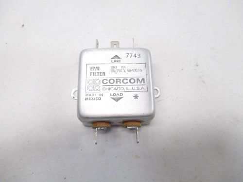 NEW CORCOM 7743 EMI 115/250V-AC 10A AMP LINE FILTER D476274
