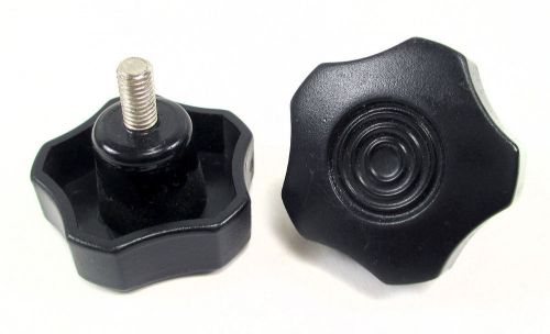 2 New Tightening Screw Adjustment Knobs ~ Gear Style Top
