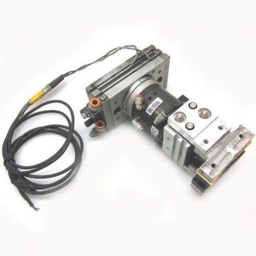 Smc msqb30a-xn rotary actuator with mhl2-16d parallel grips pneumatic for sale