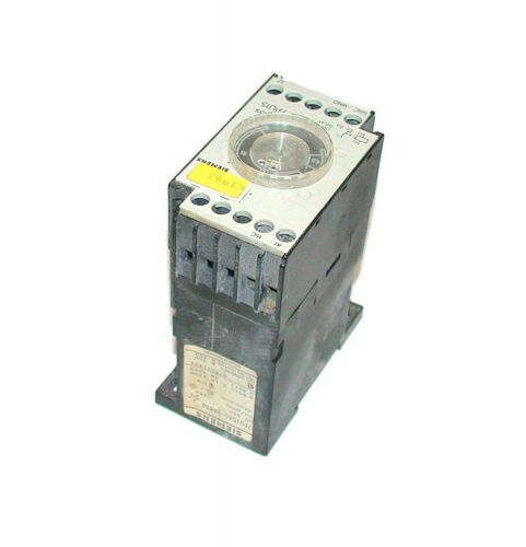 SIEMENS TIME DELAY RELAY 24 VAC 0-15 SECONDS MODEL 7PU1540-8AB30