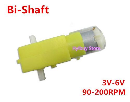 Bi-shaft slow speed gear motor DC 3V-6V 90rpm for project diy smart car robot