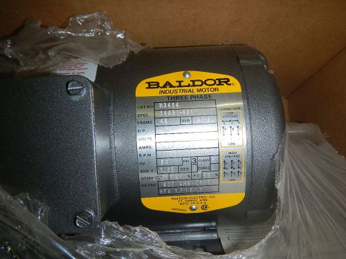 New Baldor M3454 Motor 1/4HP, 3 Phase, 230/460V 48 Frame 1725 RPM