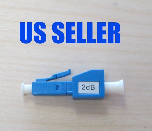 New fiber optic in-line attenuator 2db singlemode, m/f, lc/pc, usa vendor for sale