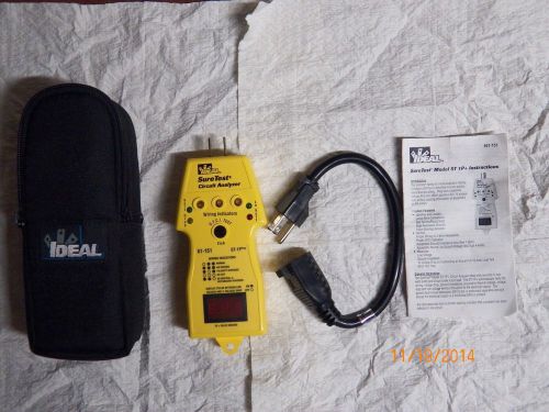 IDEAL ST-1P PLUS  Sure Test Circuit Analyzer # 61-151 Electrical Tester