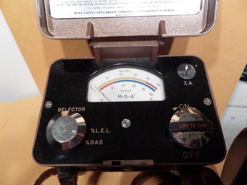 M-s-a- gascope,model 53, combustable gas indicator - mine safety appliance co. for sale