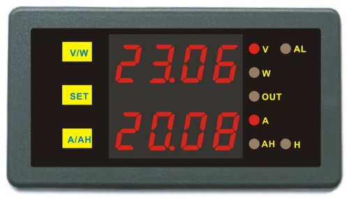 Programmab Over Voltage Protection DC 200V 300A Combo Meter Voltage Amp Power Ah