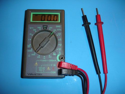 Wavetek DM2 Multimeter Digital Readout Meter with leads