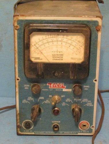 Vintage Industrial Machine Age EICO Electronic Voltmeter Ohmmeter Steampunk