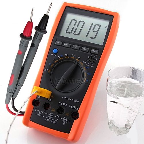 Vc97 multimeter tester thermometer resistance capacitance ac dc ohm 4000count for sale