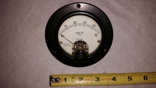 Weston DC Volts Meter 0-50 Direct Current Volt Panel Meter Model 301 Steampunk