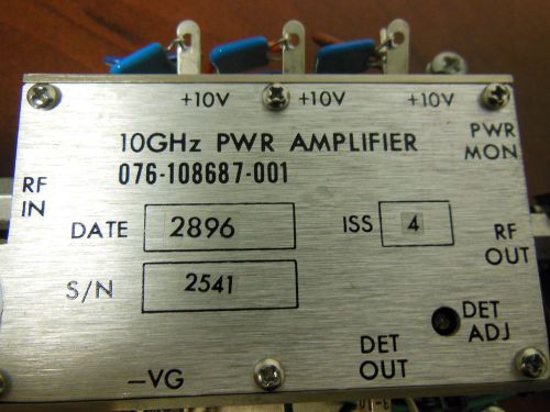 Harris 076-108687-001 10GHz 2W Power Amplifier