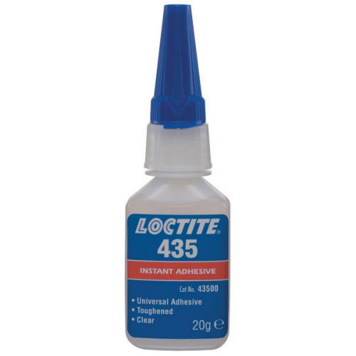 LOCTITE 435 Instant Adhesive  Toughened clear 20g for plastics, rubber, metals